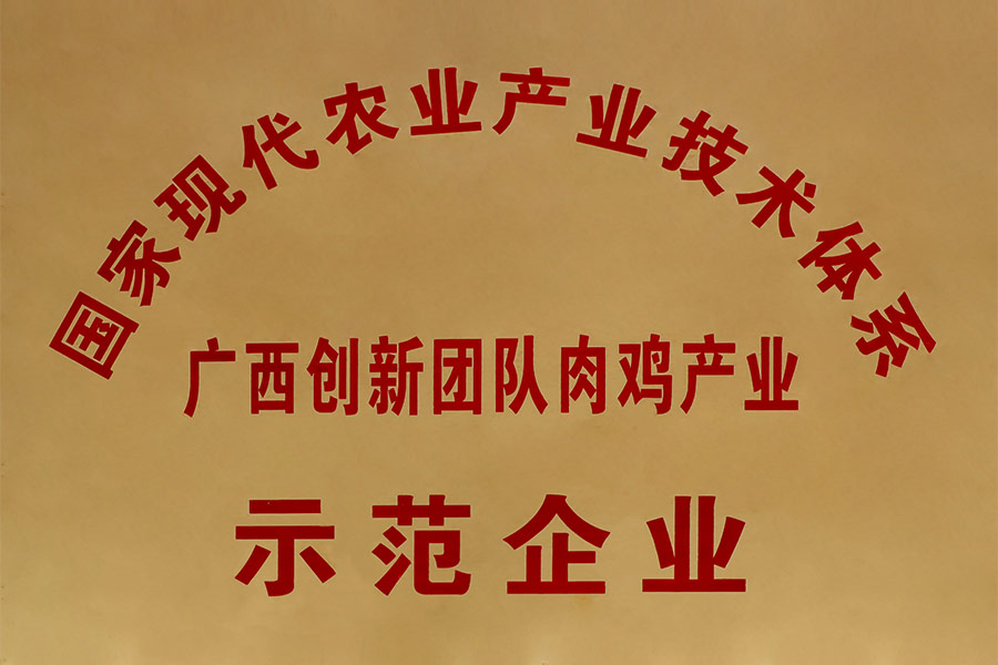 國家現(xiàn)代農(nóng)業(yè)產(chǎn)業(yè)技術(shù)體系-廣西創(chuàng)新團(tuán)隊肉雞產(chǎn)業(yè)示范企業(yè)